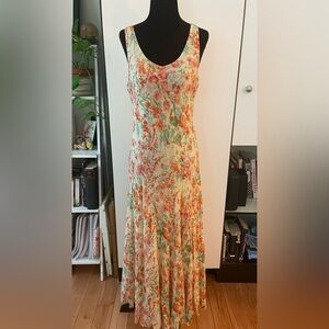 Silk floral maxi dress - 100% silk